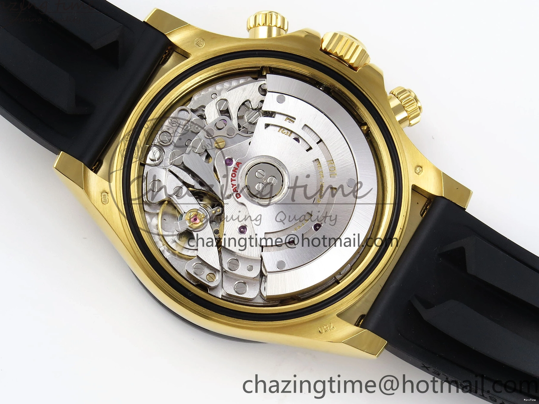 MiroTime 0103 DAYTONA 116518 APSF 1:1 BEST EDITION BLACK DIAL ON OYSTERFLEX RUBBER STRAP SH RelaxedFit 1782